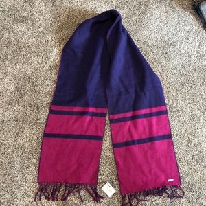 Coach reversible blanket scarf